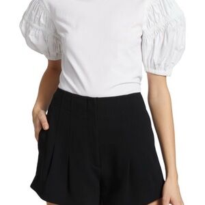 A.L.C. White Puff Sleeve Tee